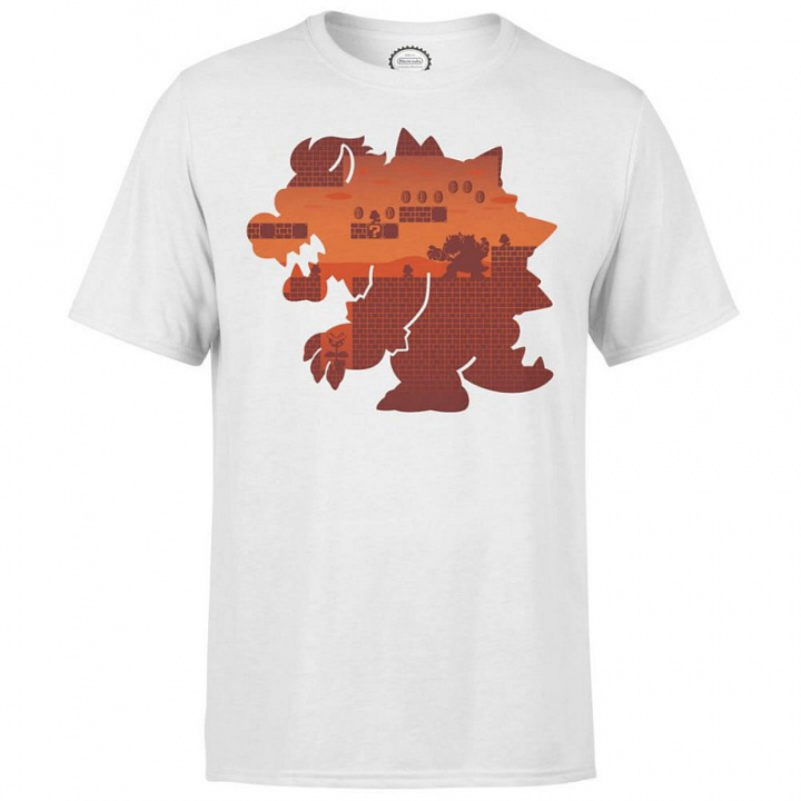 Nintendo Super Mario Bowser Silhouette T-shirt, S in de groep HOME ELECTRONICS / Spelconsoles en accessoires / Overige games bij TP E-commerce Nordic AB (A22328)