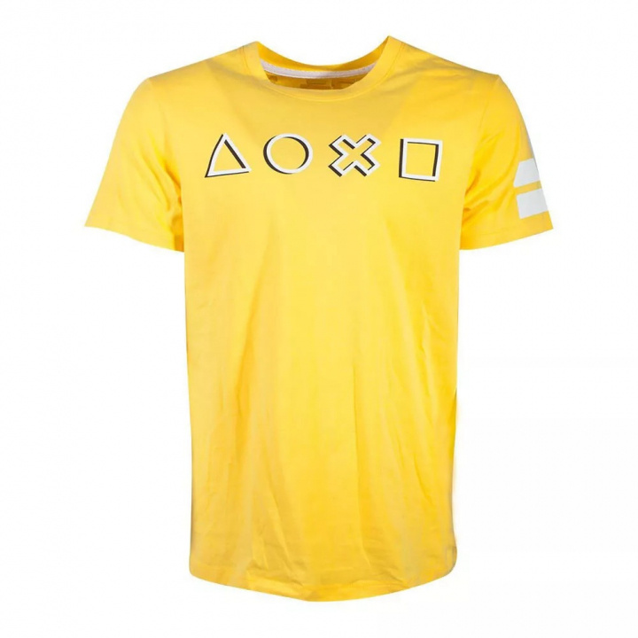 Difuzed Playstation Pictogrammen Lange Lijn T-shirt, S in de groep SPORT, VRIJE TIJD & HOBBY / Accessoires / T-shirts bij TP E-commerce Nordic AB (A22347)