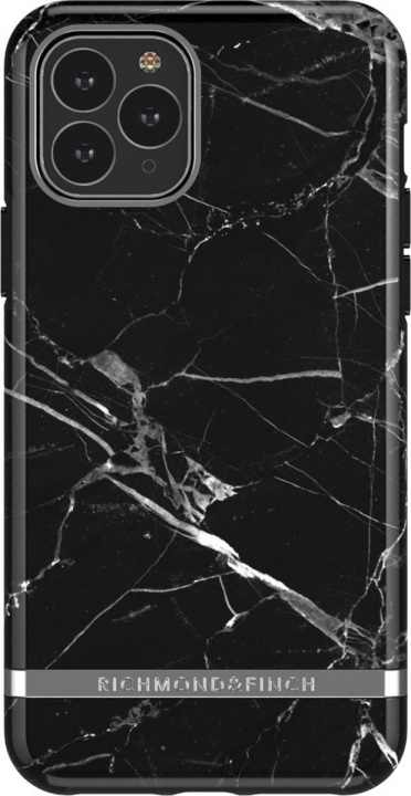 Richmond & Finch iPhone 12/12 Pro Freedom Case, Black Marble in de groep SMARTPHONE & TABLETS / Mobielbescherming / Apple / Hobbykleuren / Tanden bleken thuis bij TP E-commerce Nordic AB (A22385)