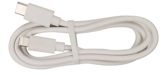 Cable USB-C - Lightning, 2.4A, 1m, White in de groep SMARTPHONE & TABLETS / Opladers & Kabels / Kabels / Kabels Lightning bij TP E-commerce Nordic AB (A22392)