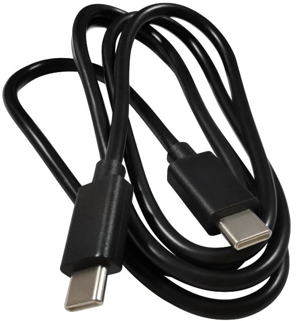 Cable USB-C - USB-C, 3A, 1m, Black in de groep SMARTPHONE & TABLETS / Opladers & Kabels / Kabels / Kabels Type C bij TP E-commerce Nordic AB (A22401)