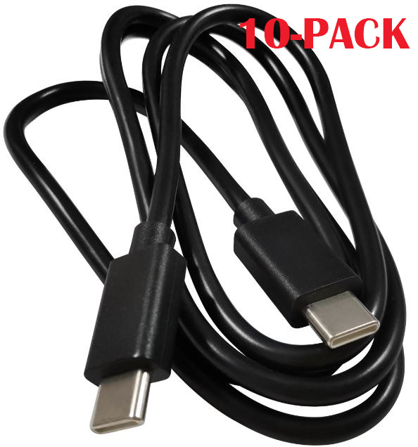 10-PACK Kabel USB-C - USB-C, 3A, 1m, Zwart in de groep SMARTPHONE & TABLETS / Opladers & Kabels / Kabels / Kabels Type C bij TP E-commerce Nordic AB (A22401PKT10)