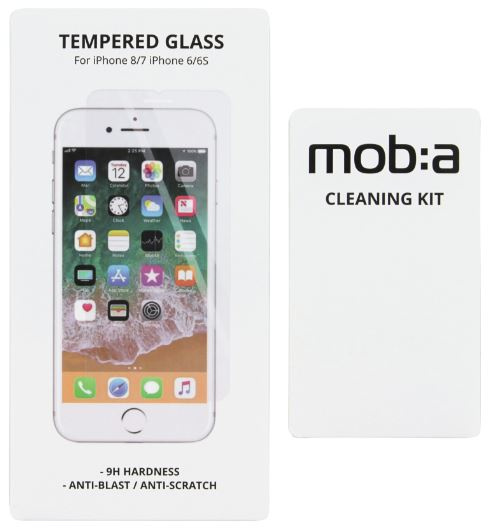 iPhone 6S/7/8/SE (2020/2022), Tempered glass in de groep SMARTPHONE & TABLETS / Mobielbescherming / Apple / iPhone SE (2nd gen & 3rd gen) / Screen Protectors bij TP E-commerce Nordic AB (A22418)