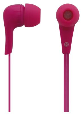 Earphones, in-ear with Microphone, Pink in de groep HOME ELECTRONICS / Audio & Beeld / Koptelefoon & Accessoires / Koptelefoon bij TP E-commerce Nordic AB (A22419)