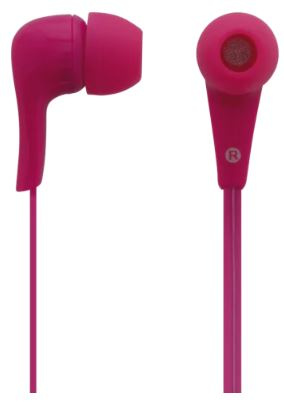 Oordopjes, in-ear met microfoon, roze in de groep HOME ELECTRONICS / Audio & Beeld / Koptelefoon & Accessoires / Koptelefoon bij TP E-commerce Nordic AB (A22419)