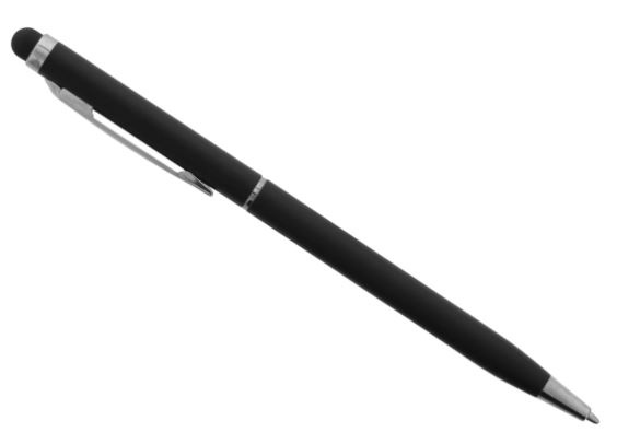 Touch Screen Pen en Balpen, 2 in 1, Zwart in de groep SMARTPHONE & TABLETS / Training, thuis & vrije tijd / Stylus pennen bij TP E-commerce Nordic AB (A22422)
