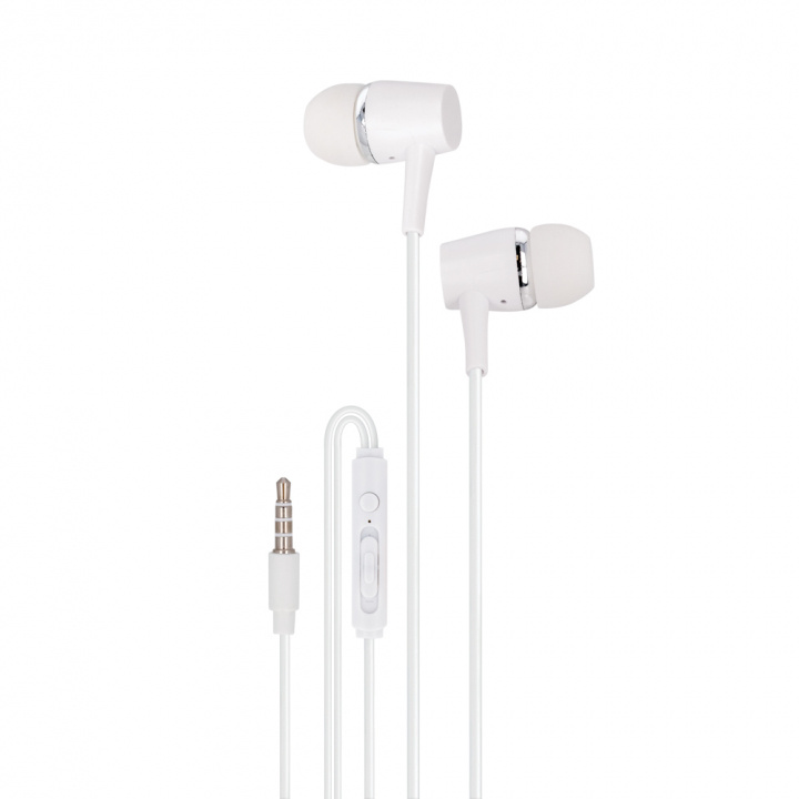 Setty Bedrade hoofdtelefoon 3,5 mm, wit in de groep HOME ELECTRONICS / Audio & Beeld / Koptelefoon & Accessoires / Koptelefoon bij TP E-commerce Nordic AB (A22497)