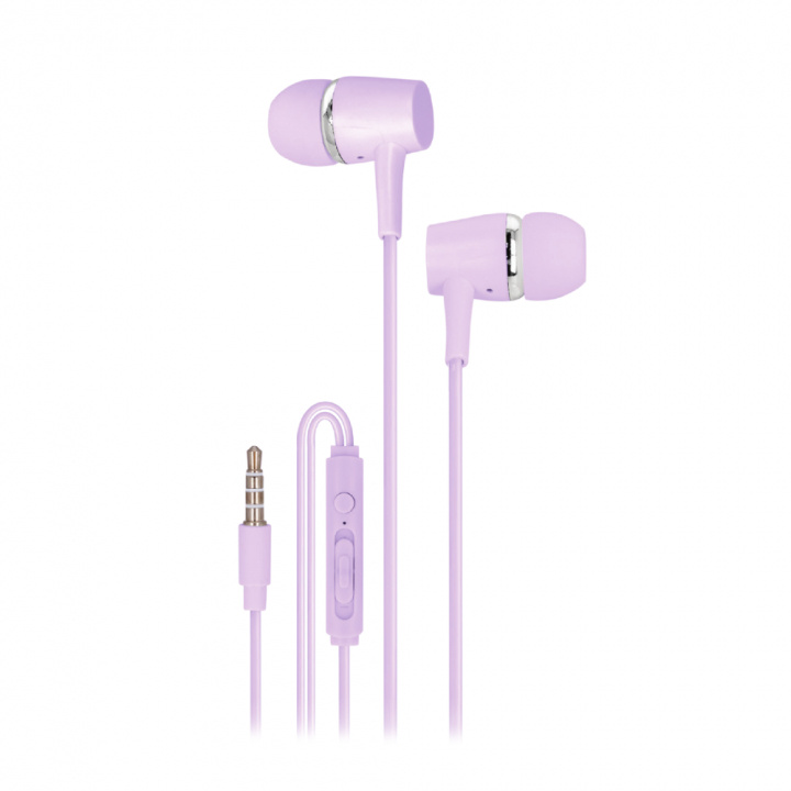 Setty Bedrade oortelefoon 3,5 mm, paars in de groep HOME ELECTRONICS / Audio & Beeld / Koptelefoon & Accessoires / Koptelefoon bij TP E-commerce Nordic AB (A22498)