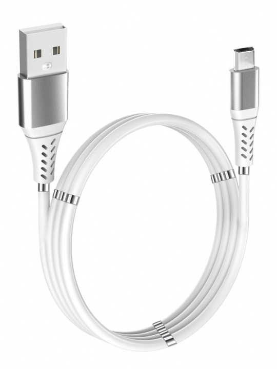 GADGETMONSTER Magnetische USB-A-Micro USB-oplaadkabel, 1m in de groep SMARTPHONE & TABLETS / Opladers & Kabels / Kabels / Kabels microUSB bij TP E-commerce Nordic AB (A22565)