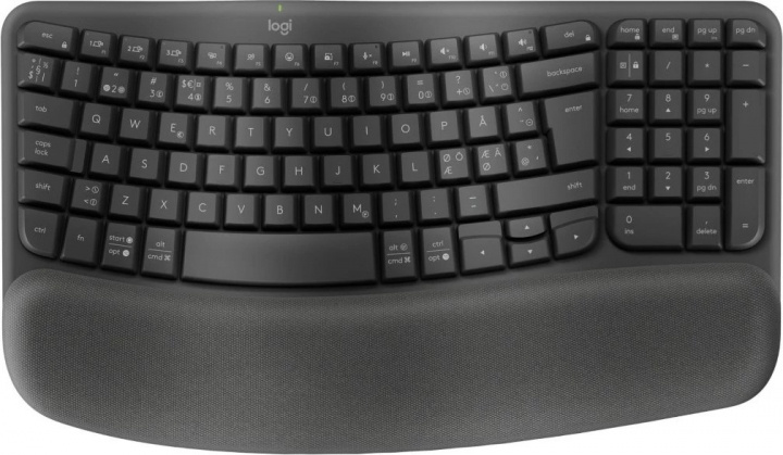 Logitech Wave toetsen - Grafiet in de groep COMPUTERS & RANDAPPARATUUR / Muizen en toetsenborden / Toetsenborden / Draadloos bij TP E-commerce Nordic AB (A22621)