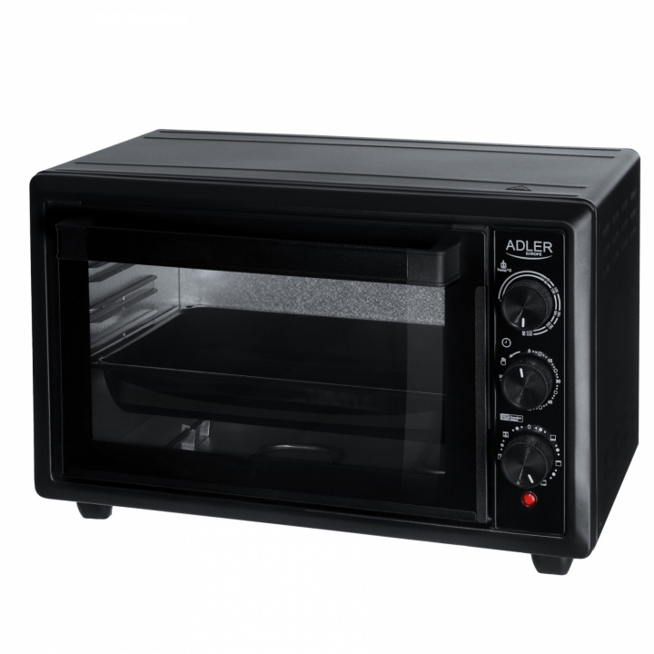 Adler AD 6023 Mini-oven 26L, Zwart in de groep HUISHOUDEN & TUIN / Huishoudelijke apparaten / Werkbladen en kookplaat bij TP E-commerce Nordic AB (A22651)