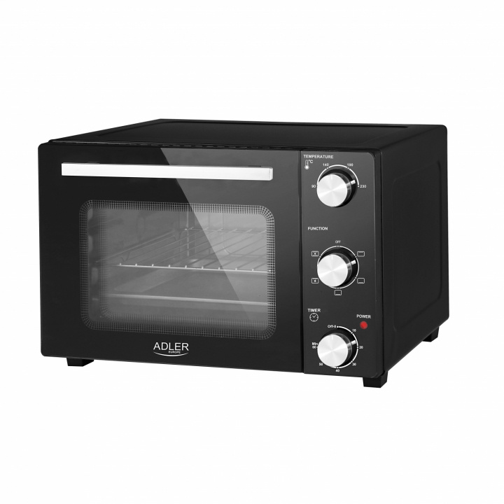 Adler AD 6024 Mini Oven 22L, Zwart in de groep HUISHOUDEN & TUIN / Huishoudelijke apparaten / Werkbladen en kookplaat bij TP E-commerce Nordic AB (A22652)