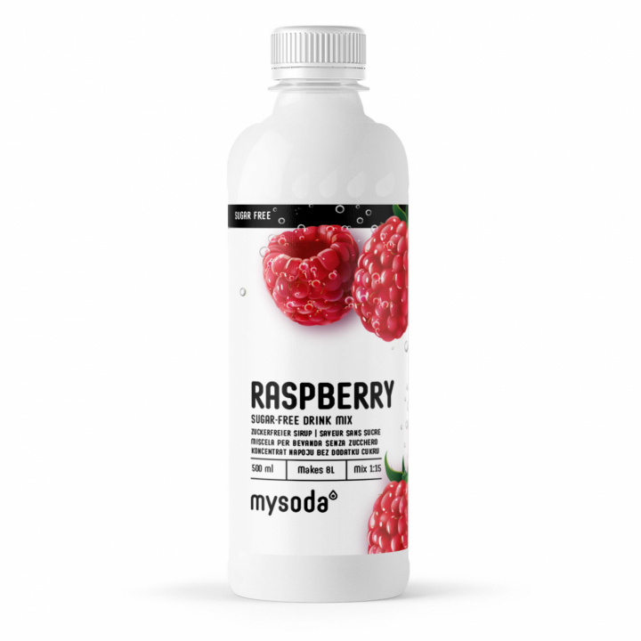 Mysoda Framboos Suikervrij 500ml - Voor 8L drank in de groep HUISHOUDEN & TUIN / Huishoudelijke apparaten / Water & Sap / Carbonatatiemachines / Smaken bij TP E-commerce Nordic AB (A22689)