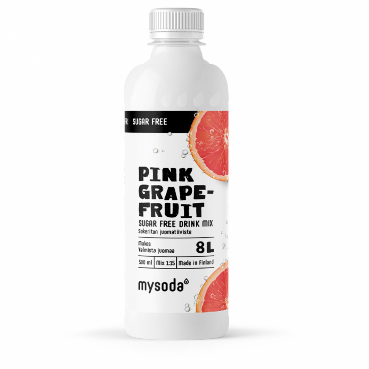 Mysoda Roze Pompelmoes Suikervrij 500ml - Voor 8L drank in de groep HUISHOUDEN & TUIN / Huishoudelijke apparaten / Water & Sap / Carbonatatiemachines / Smaken bij TP E-commerce Nordic AB (A22692)