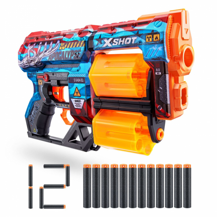 Zuru X-Shot Skins Dread Apocalyps, Blauw in de groep SPEELGOED, KINDER- & BABYPRODUCTEN / Speelgoed / Actie spel bij TP E-commerce Nordic AB (A22718)