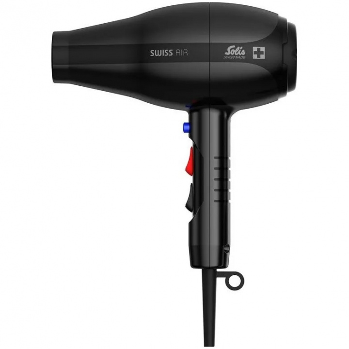 Solis Swiss Air Black 360° haardroger in de groep BEAUTY & HEALTH / Haar & Styling / Stylingtools / Haardroger bij TP E-commerce Nordic AB (A22739)