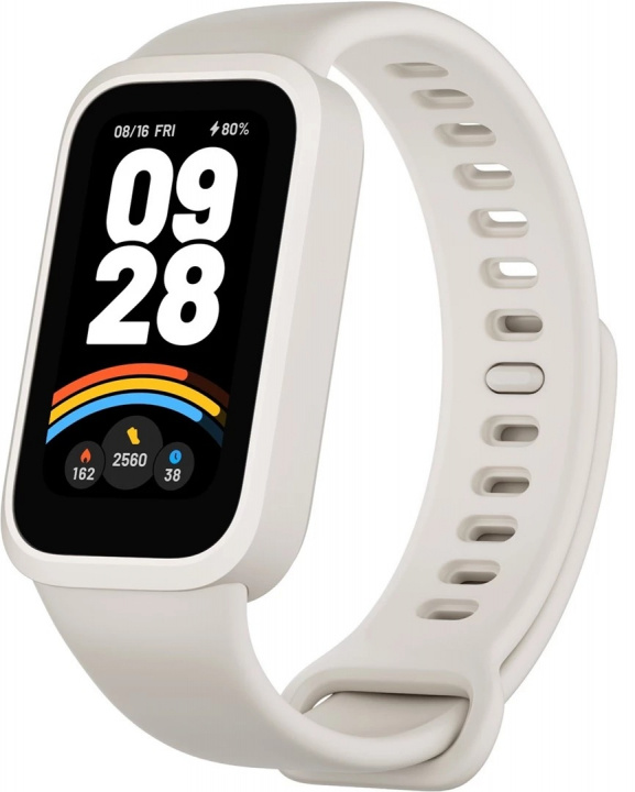Xiaomi Smart Band 9 Active Beige Wit in de groep SPORT, VRIJE TIJD & HOBBY / Smartwatch & Activiteitsmeters / Activiteitsarmbanden bij TP E-commerce Nordic AB (A22773)