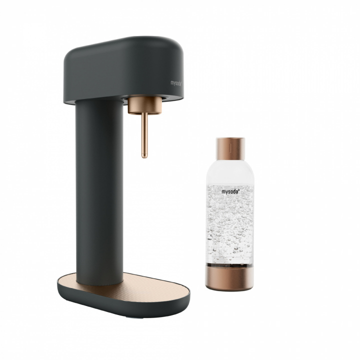 Mysoda Ruby 2 Koolzuurmachine, Zwart/Cups in de groep HUISHOUDEN & TUIN / Huishoudelijke apparaten / Water & Sap / Carbonatatiemachines / Carbonatatiemachines bij TP E-commerce Nordic AB (A22779)