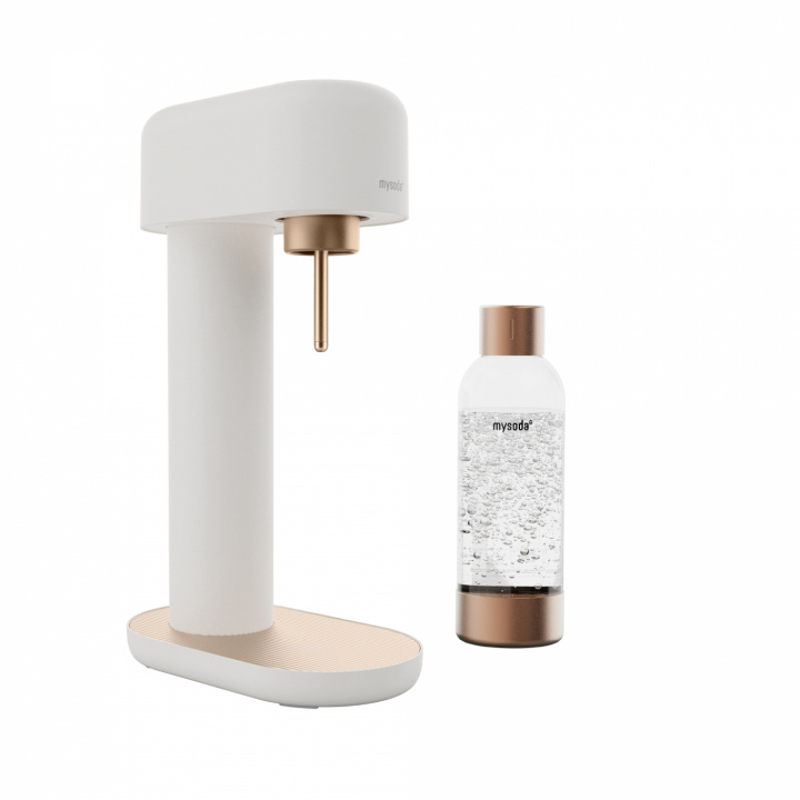 Mysoda Ruby 2 Carbonator, Wit/Cups in de groep HUISHOUDEN & TUIN / Huishoudelijke apparaten / Water & Sap / Carbonatatiemachines / Carbonatatiemachines bij TP E-commerce Nordic AB (A22781)