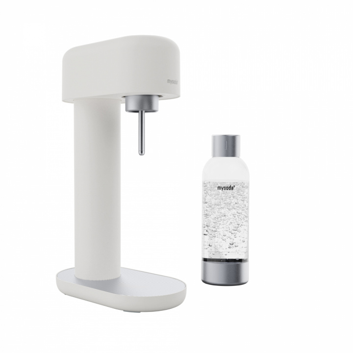 Mysoda Ruby 2 Koolzuurmachine, Wit/Zilver in de groep HUISHOUDEN & TUIN / Huishoudelijke apparaten / Water & Sap / Carbonatatiemachines / Carbonatatiemachines bij TP E-commerce Nordic AB (A22782)