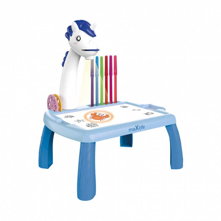 Maxlife MXDP-200 Tekentafel met Projector, Blauw in de groep SPEELGOED, KINDER- & BABYPRODUCTEN / Speelgoed / Tekenen & Tellen bij TP E-commerce Nordic AB (A22805)