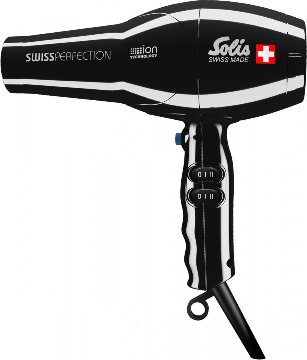 Solis Swiss Perfection 440 Black haardroger in de groep BEAUTY & HEALTH / Haar & Styling / Stylingtools / Haardroger bij TP E-commerce Nordic AB (A22834)