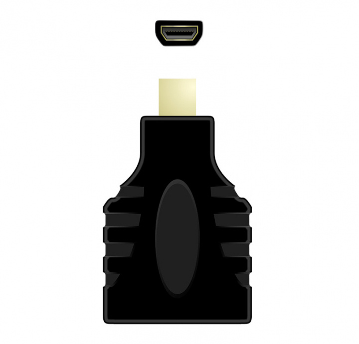 QNECT HDMI A vrouwelijke naar HDMI D (micro) vrouwelijke adapter in de groep HOME ELECTRONICS / Kabels & Adapters / HDMI / Adapters bij TP E-commerce Nordic AB (A22861)