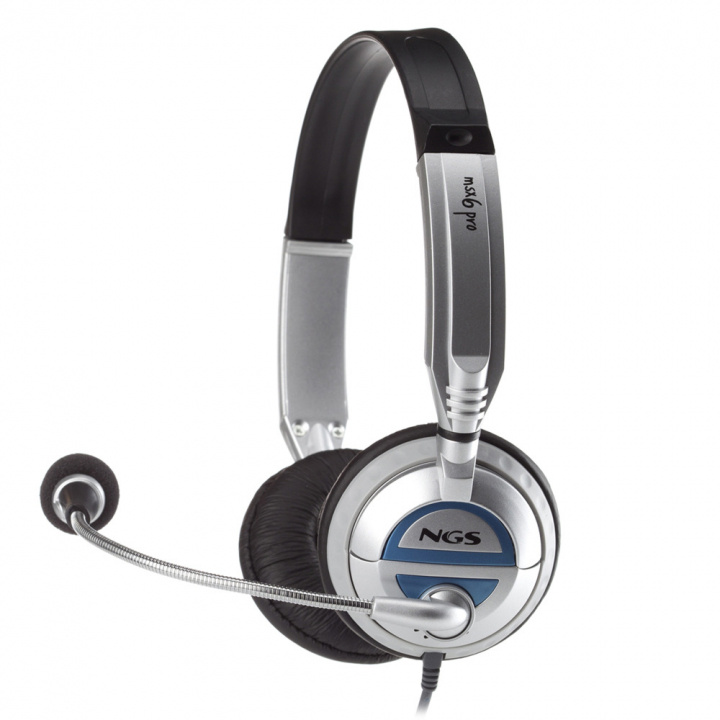 NGS Hoofdtelefoon MSX6PRO 2 x 3,5 mm, Volumeregeling, Wit in de groep COMPUTERS & RANDAPPARATUUR / Computeraccessoires / Koptelefoon bij TP E-commerce Nordic AB (A22862)