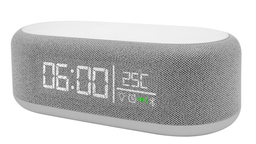 United AWB2465 Alarm Clock w/Wireless Charger & BT Speaker White in de groep HUISHOUDEN & TUIN / Horloges & Tellers / Wekkers bij TP E-commerce Nordic AB (A22900)