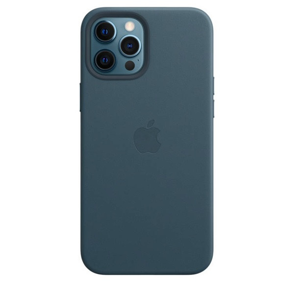 Apple iPhone 12 Pro Max Leather Case Baltic Blue in de groep SMARTPHONE & TABLETS / Mobielbescherming / Apple / IPL en laser bij TP E-commerce Nordic AB (A22908)