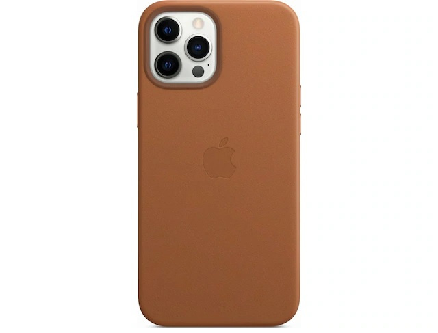 Apple iPhone 12 Pro Max Leather Case Saddle Brown in de groep SMARTPHONE & TABLETS / Mobielbescherming / Apple / IPL en laser bij TP E-commerce Nordic AB (A22909)