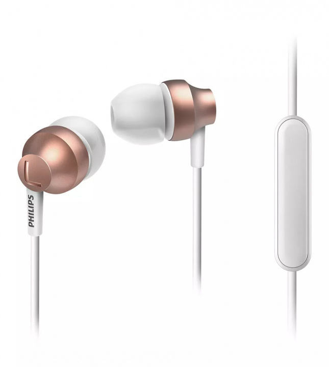 Philips Chromz In-ear headphones w/mic, Rosegold in de groep HOME ELECTRONICS / Audio & Beeld / Koptelefoon & Accessoires / Koptelefoon bij TP E-commerce Nordic AB (A22912)