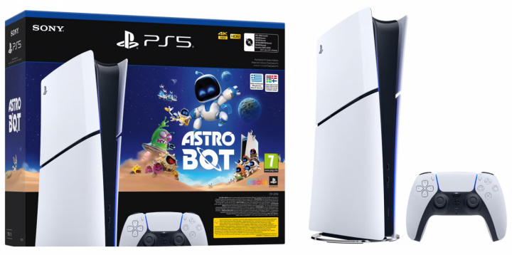 Sony PlayStation 5 Slim Digital Edition + Astro Bot (PS5) in de groep HOME ELECTRONICS / Spelconsoles en accessoires / Sony PlayStation 5 / Consoles bij TP E-commerce Nordic AB (A22937)