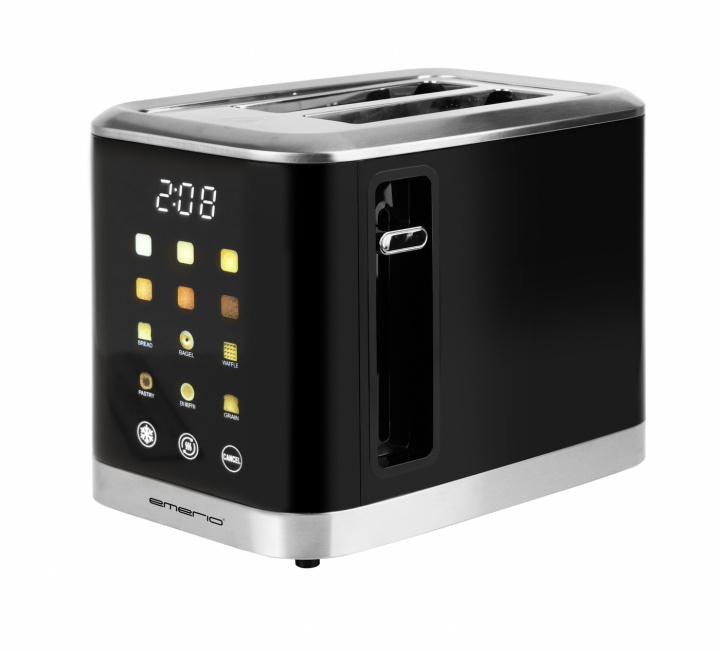 Emerio TO-132743 Lyxig brödrost med digital display och touchkontroll in de groep HUISHOUDEN & TUIN / Huishoudelijke apparaten / Broodroosters & Broodgrills / Broodroosters bij TP E-commerce Nordic AB (A22965)
