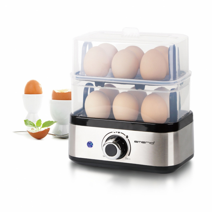 Emerio EB-13274 Äggkokare 12 ägg in de groep HUISHOUDEN & TUIN / Huishoudelijke apparaten / Rijst- & Eierkoker bij TP E-commerce Nordic AB (A22966)