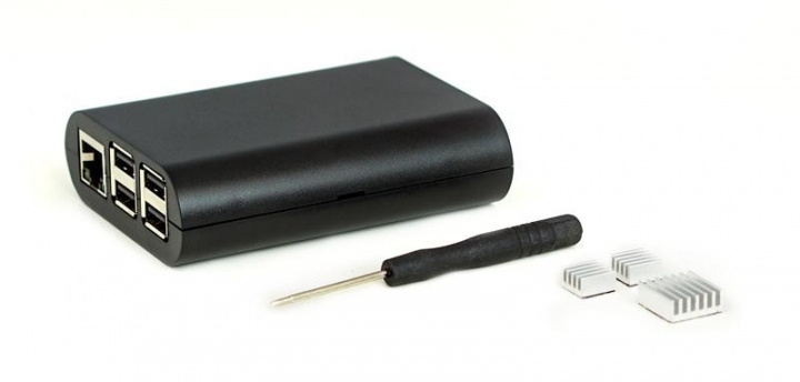 GamingGadgets Etui voor Raspberry Pi 3 model B,Pi 2,Pi Model B+ - zwart in de groep COMPUTERS & RANDAPPARATUUR / Computeronderdelen / IO-kaart bij TP E-commerce Nordic AB (A23019)