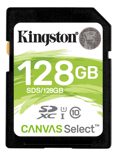 Kingston Canvas Select SDXC-kort, 128GB klass 10 in de groep HOME ELECTRONICS / Opslagmedia / Geheugenkaarten / SD/SDHC/SDXC bij TP E-commerce Nordic AB (A23044)