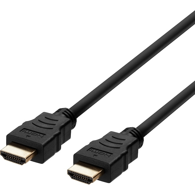 Deltaco 8K HDMI 2.1-kabel (2 m, svart) in de groep HOME ELECTRONICS / Kabels & Adapters / HDMI / Kabels bij TP E-commerce Nordic AB (A23108)
