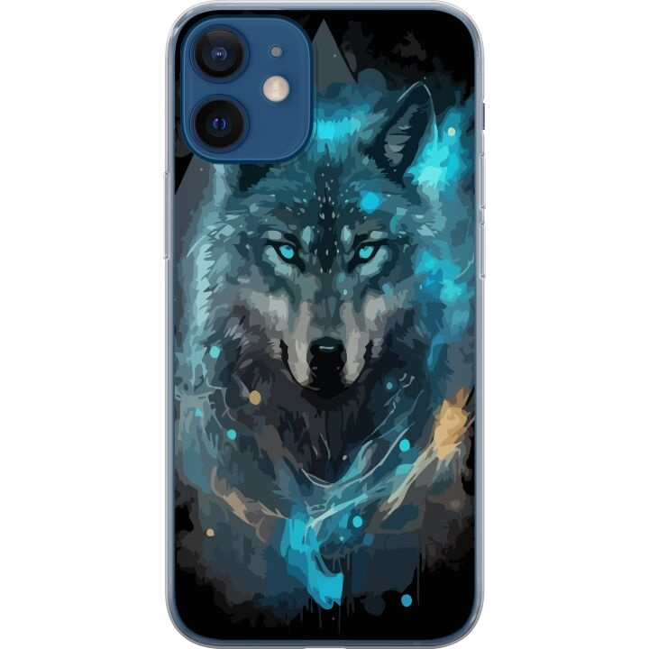 Mobiele hoes voor Apple iPhone 12 met Wolf ontwerp in de groep SMARTPHONE & TABLETS / Mobielbescherming / Apple / Hobbykleuren bij TP E-commerce Nordic AB (A50194)