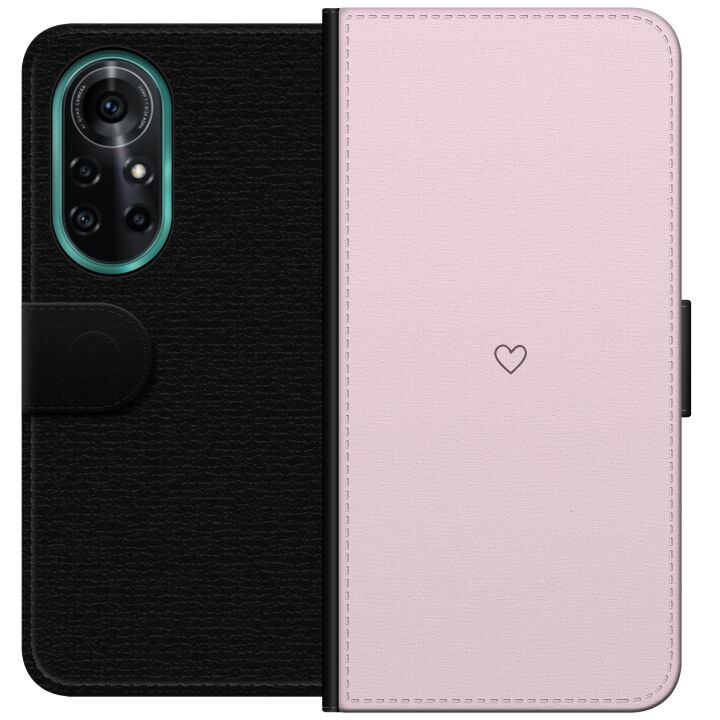 Portemonnee-hoesje voor Huawei nova 8 Pro met Hart ontwerp in de groep SMARTPHONE & TABLETS / Mobielbescherming / Huawei/Honor bij TP E-commerce Nordic AB (A52962)