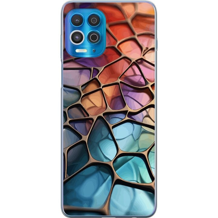 Mobiele hoes voor Motorola Edge S met Metallic patroon ontwerp in de groep SMARTPHONE & TABLETS / Mobielbescherming / Motorola bij TP E-commerce Nordic AB (A54567)