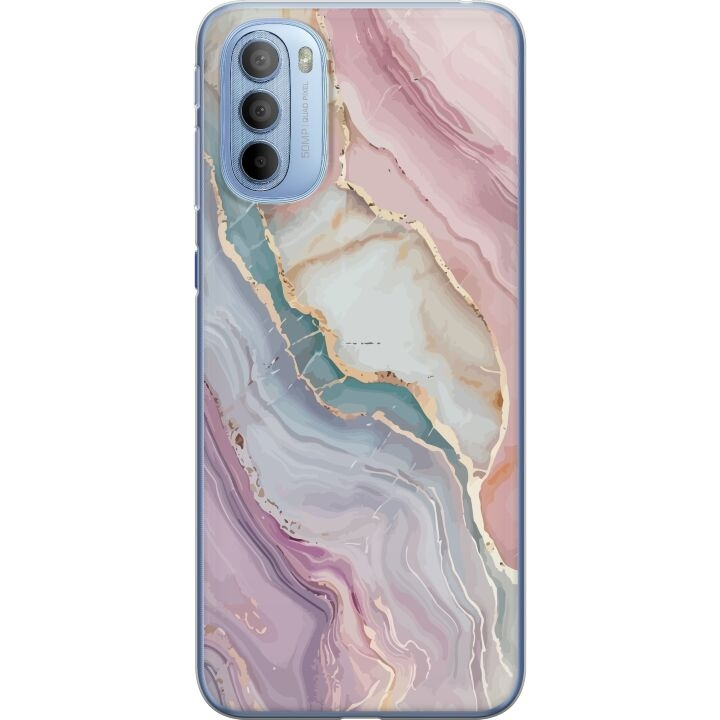 Mobiele hoes voor Motorola Moto G31 met Marmer ontwerp in de groep SMARTPHONE & TABLETS / Mobielbescherming / Motorola bij TP E-commerce Nordic AB (A54930)