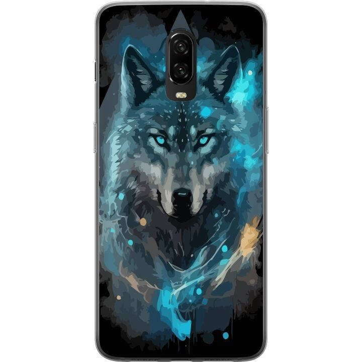 Mobiele hoes voor OnePlus 6T met Wolf ontwerp in de groep SMARTPHONE & TABLETS / Mobielbescherming / OnePlus bij TP E-commerce Nordic AB (A56560)