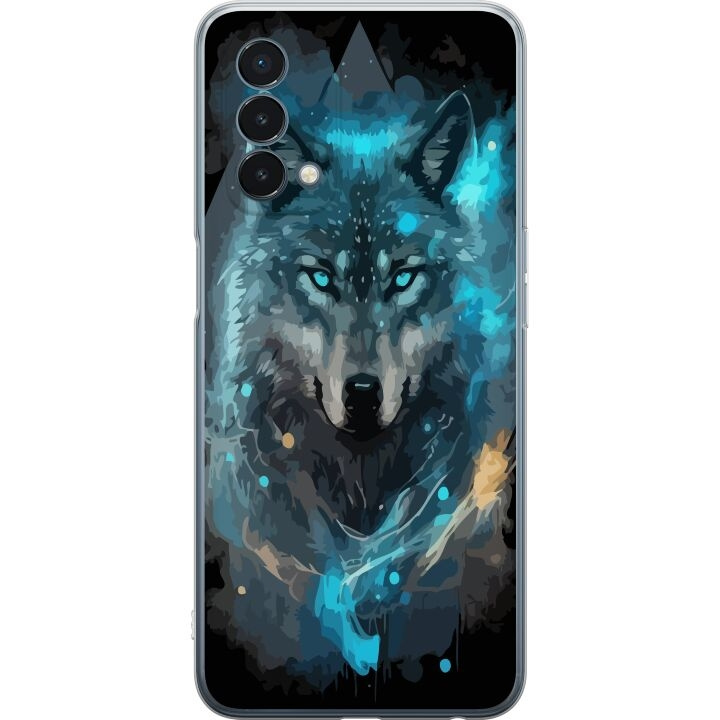 Mobiele hoes voor OnePlus Nord N200 5G met Wolf ontwerp in de groep SMARTPHONE & TABLETS / Mobielbescherming / OnePlus bij TP E-commerce Nordic AB (A57397)