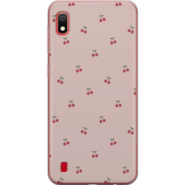 Mobiele hoes voor Samsung Galaxy A10 met Kersen ontwerp in de groep SMARTPHONE & TABLETS / Mobielbescherming / Samsung bij TP E-commerce Nordic AB (A58506)