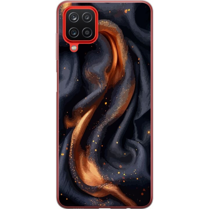 Mobiele hoes voor Samsung Galaxy A12 met Vurig zijde ontwerp in de groep SMARTPHONE & TABLETS / Mobielbescherming / Samsung bij TP E-commerce Nordic AB (A58608)