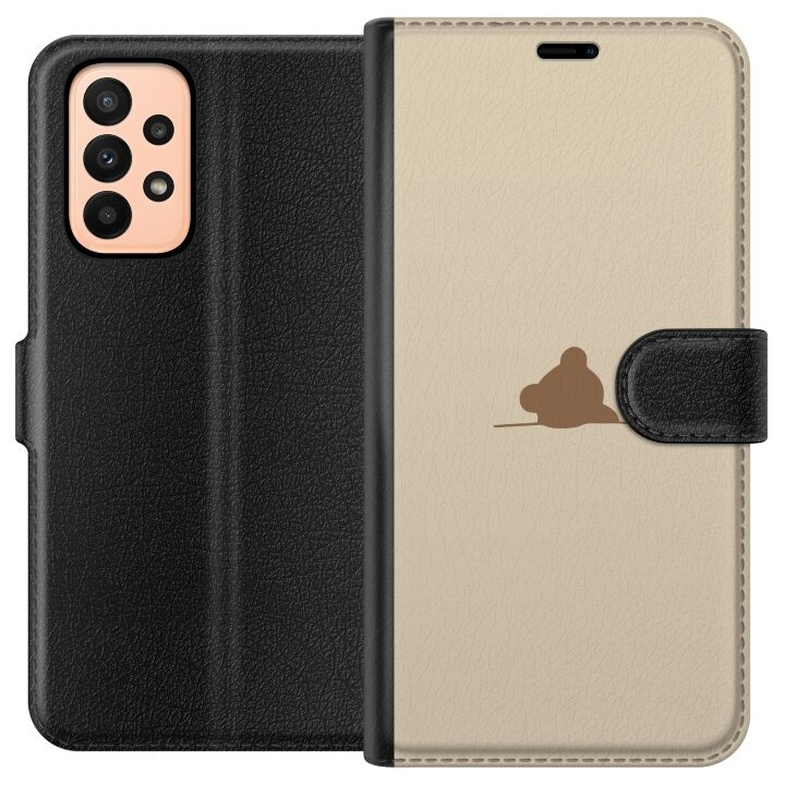 Portemonnee-hoesje voor Samsung Galaxy A23 met Nalle ontwerp in de groep SMARTPHONE & TABLETS / Mobielbescherming / Samsung bij TP E-commerce Nordic AB (A59032)