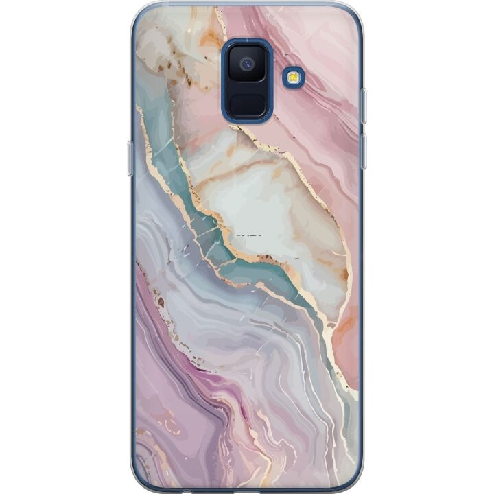 Mobiele hoes voor Samsung Galaxy A6 (2018) met Marmer ontwerp in de groep SMARTPHONE & TABLETS / Mobielbescherming / Samsung bij TP E-commerce Nordic AB (A60006)