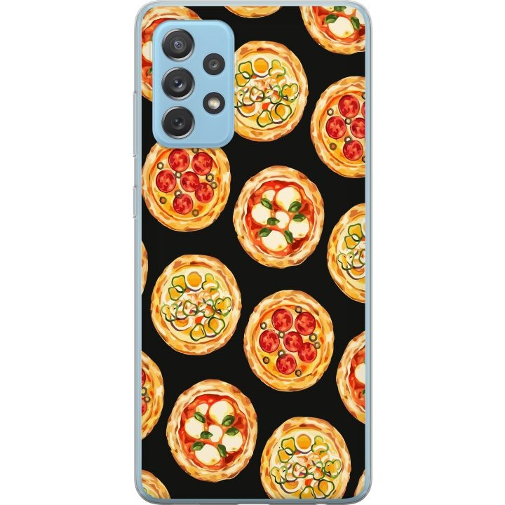 Mobiele hoes voor Samsung Galaxy A72 5G met Pizza ontwerp in de groep SMARTPHONE & TABLETS / Mobielbescherming / Samsung bij TP E-commerce Nordic AB (A60159)