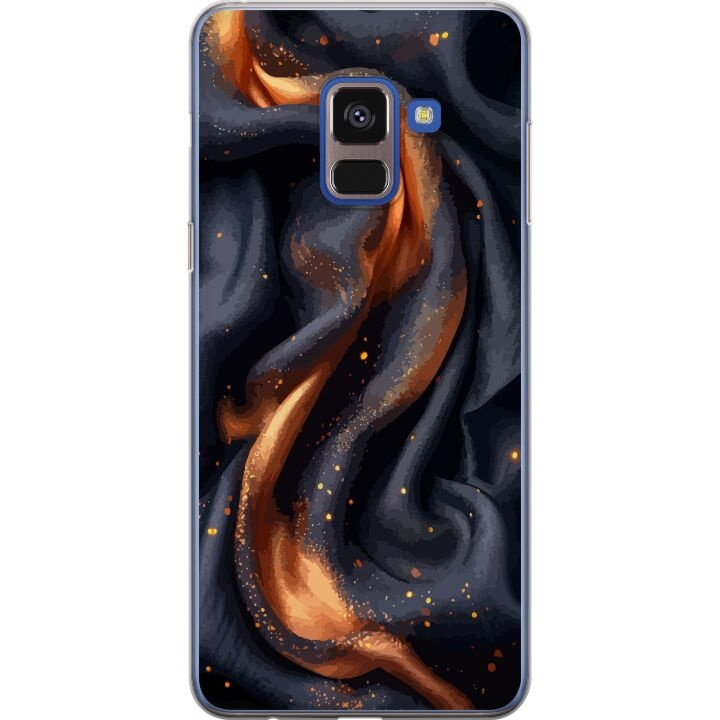 Mobiele hoes voor Samsung Galaxy A8 (2018) met Vurig zijde ontwerp in de groep SMARTPHONE & TABLETS / Mobielbescherming / Samsung bij TP E-commerce Nordic AB (A60309)